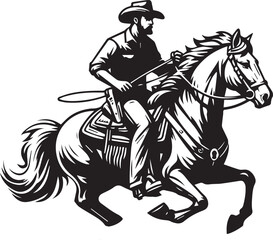 Horse riding, A man ride horse cute beautiful horse black vector