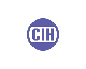 CIH logo design vector template. CIH