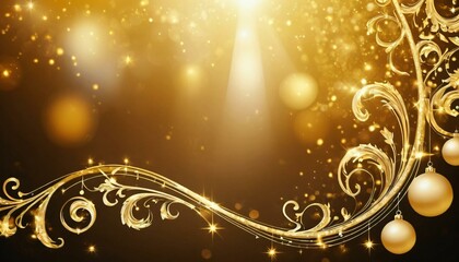 golden christmas background