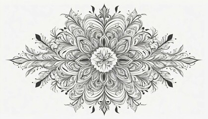 hand drawn flower