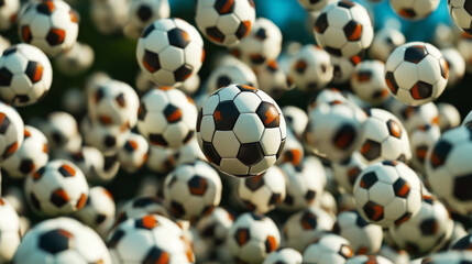 Fototapeta premium American football made up of particles. American football ball