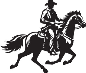 Horse riding, A man ride horse cute beautiful horse black vector