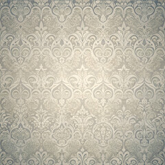 Fototapeta premium Vintage Damask Pattern. Elegant Floral Seamless Background