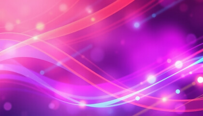 Obraz premium Abstract Color Spectrum of curves, lines and angles, diagonal stripes and concentric circles with bokeh effect