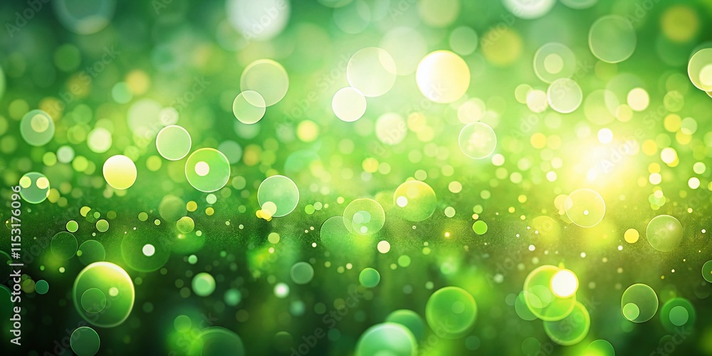 Aufkleber light green abstract bokeh background: soft blurred texture for design