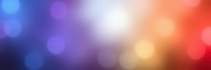 Obraz premium Soft and Dreamy Bokeh Background with Colorful Blurs in Shades of Blue, Purple, Red and Yellow Perfect for Creative Projects or Digital Art