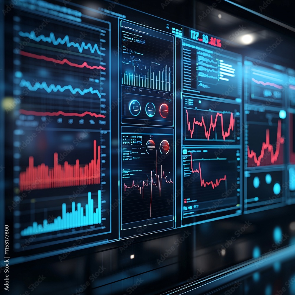 Poster a vibrant visualization of big data analysis in healthcare, with diagnostic algorithms processing pa