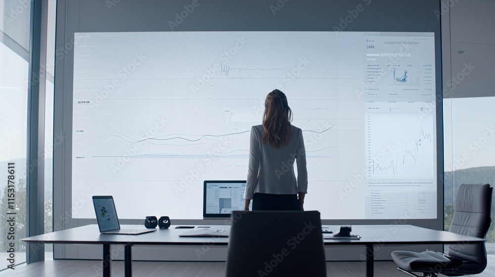 Poster an interactive digital wall showcasing dynamic graphs and real-time diagnostic updates in a secure s