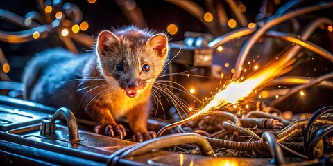 Long Exposure Damaged Car Wiring