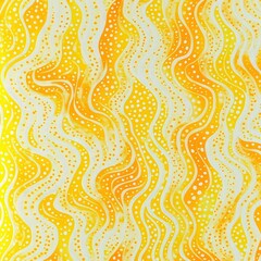 Abstract yellow waves with white dots create a vibrant and cheerful background that evokes a sense of warmth and energy.