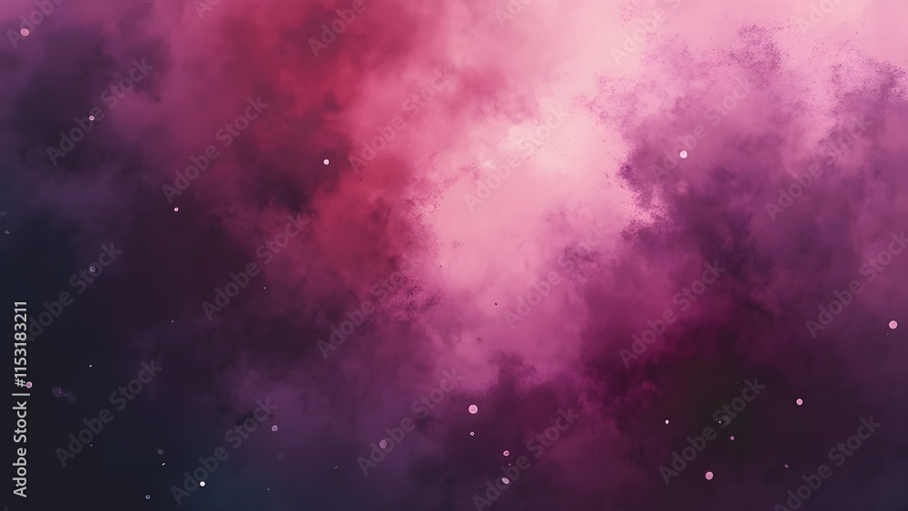 Poster abstract background with nebula and stars. colorful background with nebula and stars. generated by a