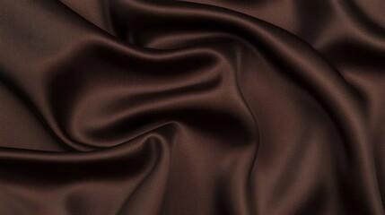 Obraz premium Smooth Brown Satin Fabric Texture for Elegant Background Designs