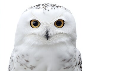Obraz premium Majestic Snowy Owl Close Up Portrait