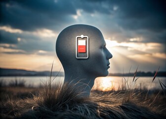 Low Battery, Low Energy: A Silhouette of Depression