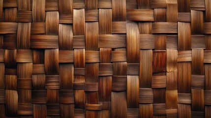 Obraz premium Interwoven Bamboo Weave: A Textured Pattern