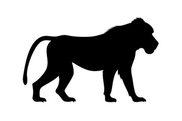 Baboon silhouette icon