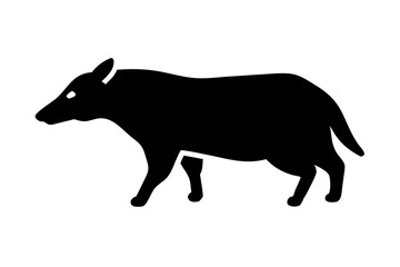 Antelope silhouette of Badger