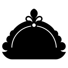 Decorative tray silhouette