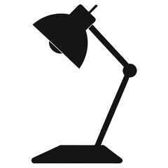 Reading lamp silhouette