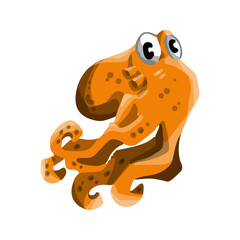 Ocean Creatures Icon Unique Marine-Themed Illustrations