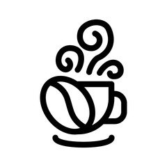 Illustration of coffee shop logo