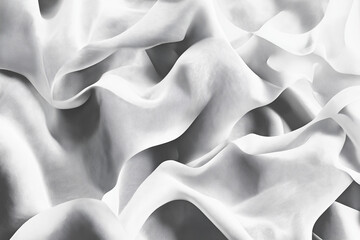 Obraz premium Monotone Illustration of Overlapping Digital Fabric