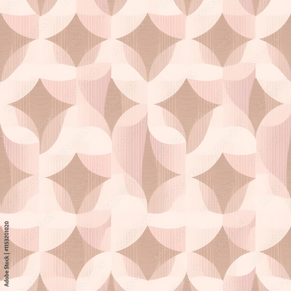 Poster abstract geometric pattern: seamlessly repeating, delicate, and ethereal, this captivating pattern f
