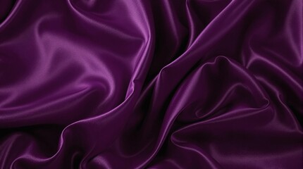 Luxurious Deep Purple Fabric Texture Background with Realistic Folds for Premium Event Invitations, Fashion Campaigns, and Elegant Product Displays