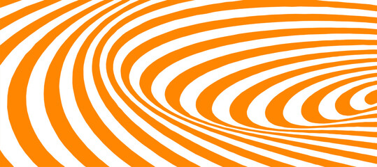 Orange and white spiral swirl abstract background