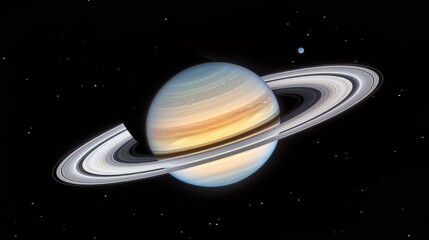 A high-resolution photograph of a telescope capturing the intricate details of Saturnâ rings, revealing new aspects of the planet.