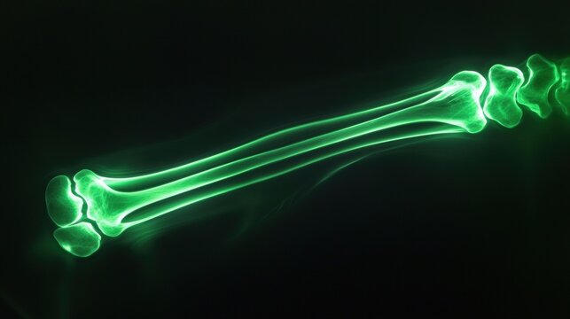 X-ray showing a greenstick fracture in the radius and ulna of a child