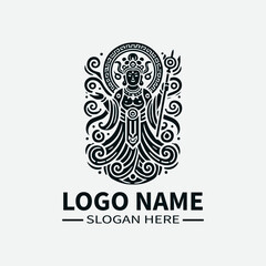 Fu Lu Shou Chinese Gods Logo Design, Chinese Mythology, Good Fortune, Prosperity, Longevity