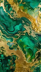 texture marble tile, luxurious, rich colors, abstract art, Golden Sphere in Alcohol Ink Art -...