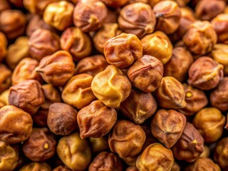 Fototapeta premium Macro Photo of Dried Organic Kala Chana Desi Chickpeas