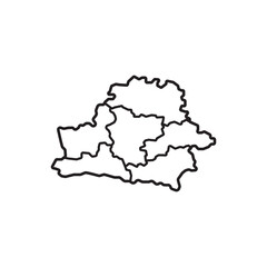 Belarus map symbol icon vector illustration design