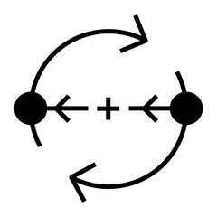 reinforcement learning black icon