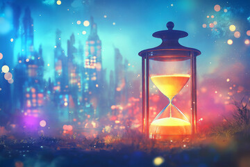 Timeless Beauty in a Magical Village and Surreal Time Passing Scene