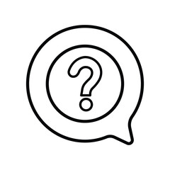 Question Line Icon