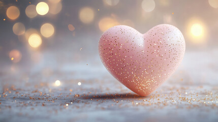 Fototapeta premium Cute Pink Hearts Background Wallpaper