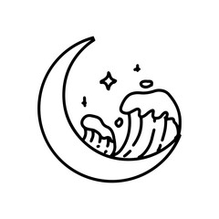 Illustration of an Esotheric Handdrawn Illustration