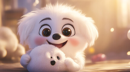 Big-eyed puppy that makes you smile