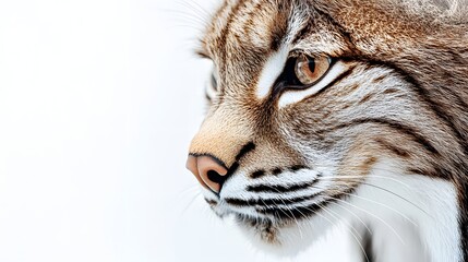 Obraz premium A Close Up Profile of a Lynx