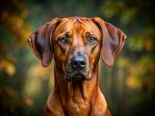 Majestic Rhodesian Ridgeback Dog Portrait: Elegant Canine Photography