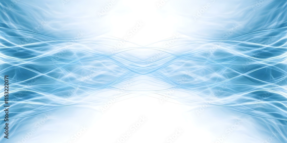 Aufkleber a vibrant abstract design featuring flowing blue lines and light, creating a sense of movement and d