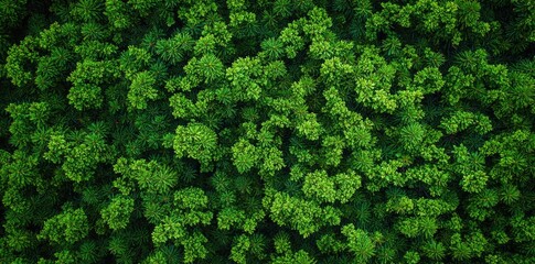 Green pine tree branches in the background, dark green in color, top view, flat lay.
 