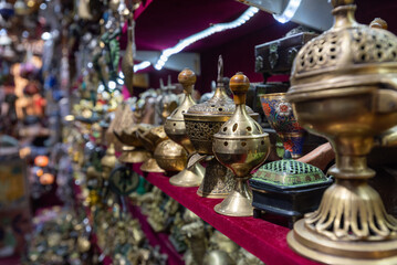 Arabian Souvenirs At The Market In Oman