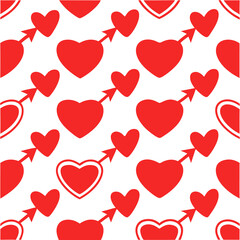 red heart icon love shape symbol  pattern illustration isolated on transparent png background for valentine day, marriage anniversary