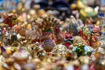 Arabian Souvenirrs At The Market In Oman