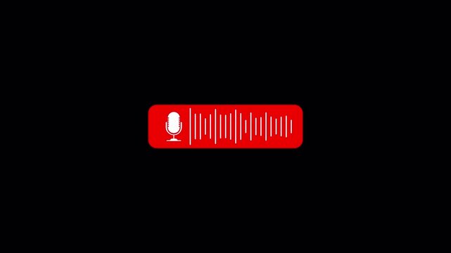   Podcast microphone audio sound waveform animation, Animated sound waveform spectrum motion graphic animation 4k, Voice chat, Voice mail, Speech waves Podcast microphone audio sound waveform animatic