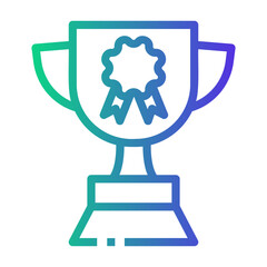 trophy Line Gradient Icon